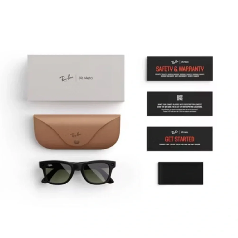 Ray ban meta glasses - Matte Black with green lense